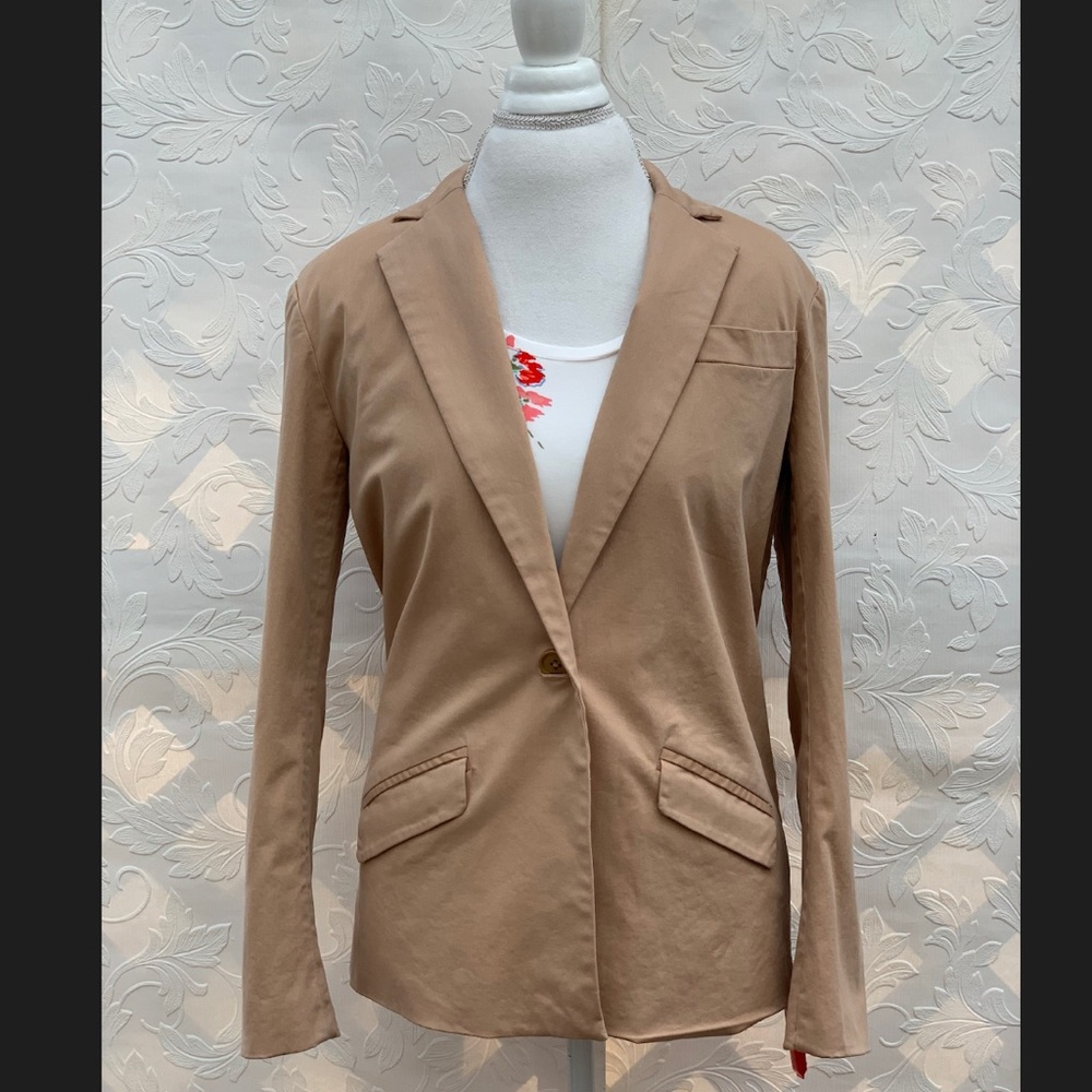 TRACY REESE  Boxy Suit formal Jacket Khaki NWT